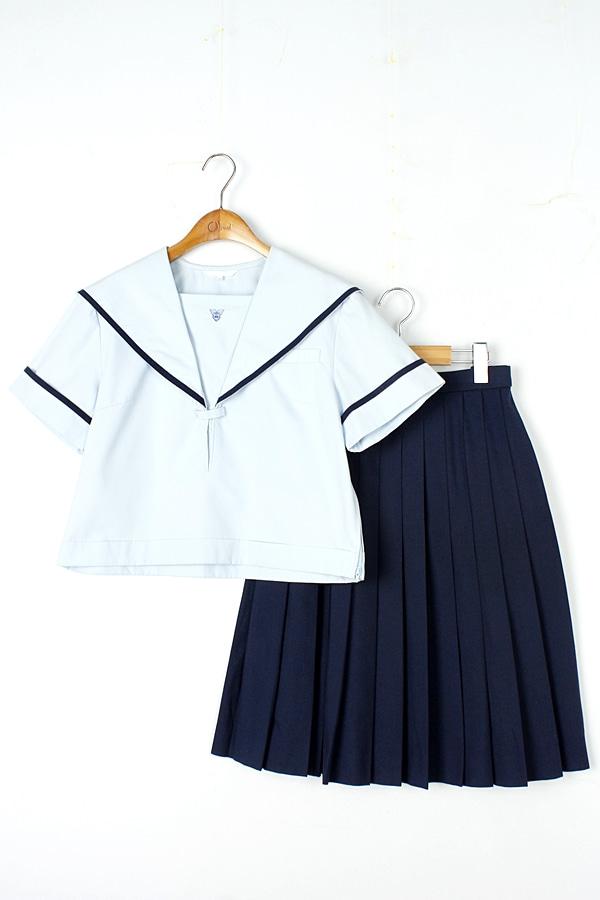 FRIEND SHIP 세일러카라 크롭 블라우스 X 스커트 투피스 WOMAN_M