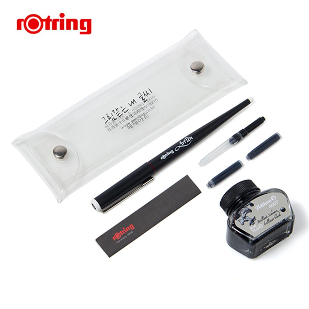 [무료각인] 로트링 만년필 아트펜 컨버터+병잉크 세트