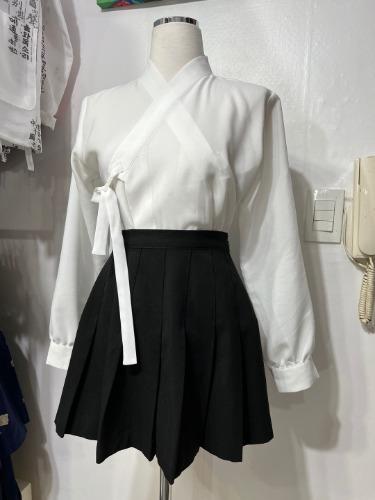 리뉴얼 기본 소매 저고리 화이트 L