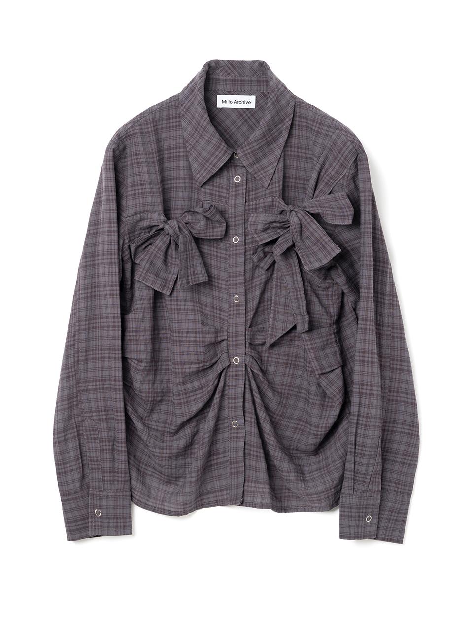 리본 타이 셔츠 [빈티지 퍼플]