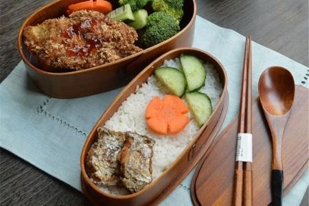 2단 우드도시락