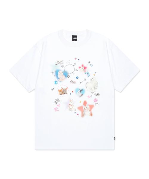 WM STICKER PACK TEE white