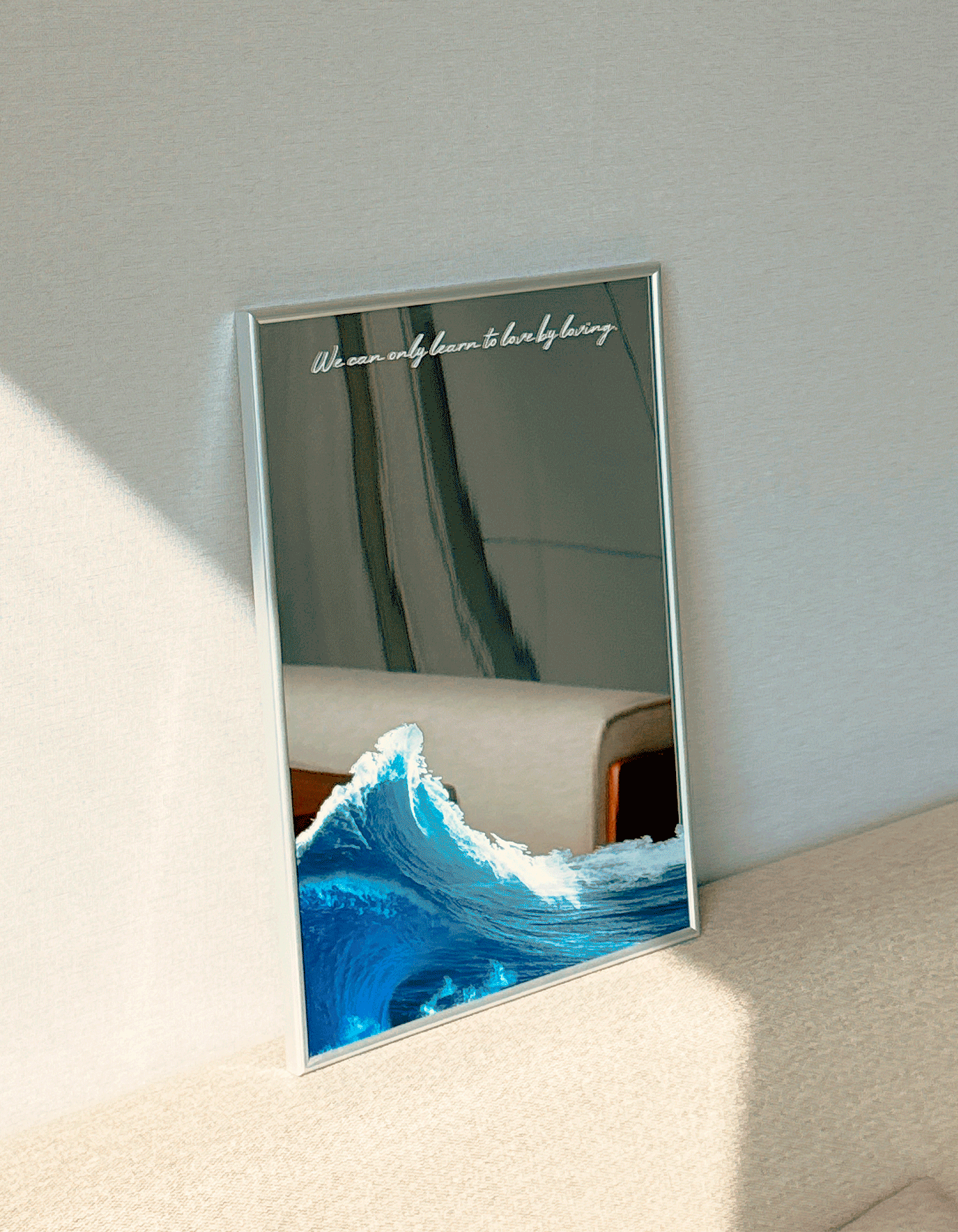 [문구각인] 파도 ( Holy Perfect Storm) , 커스텀 아크릴 미러