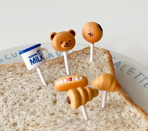 도시락 픽- 고양이, 빵 곰