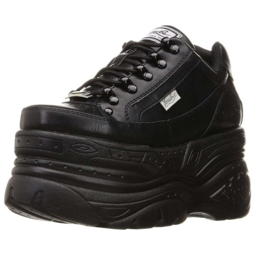 요스케 Yosuke 통굽 레이스업 운동화 여성 블랙 2601023 : 오승재팬