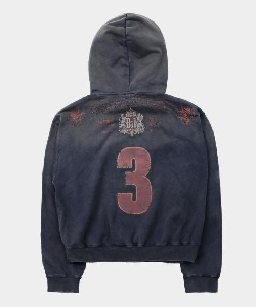 로열 클래식 디스트레스드 후드 - 네이비