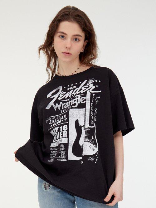 펜더 x 랭글러 온 투어 반팔티셔츠