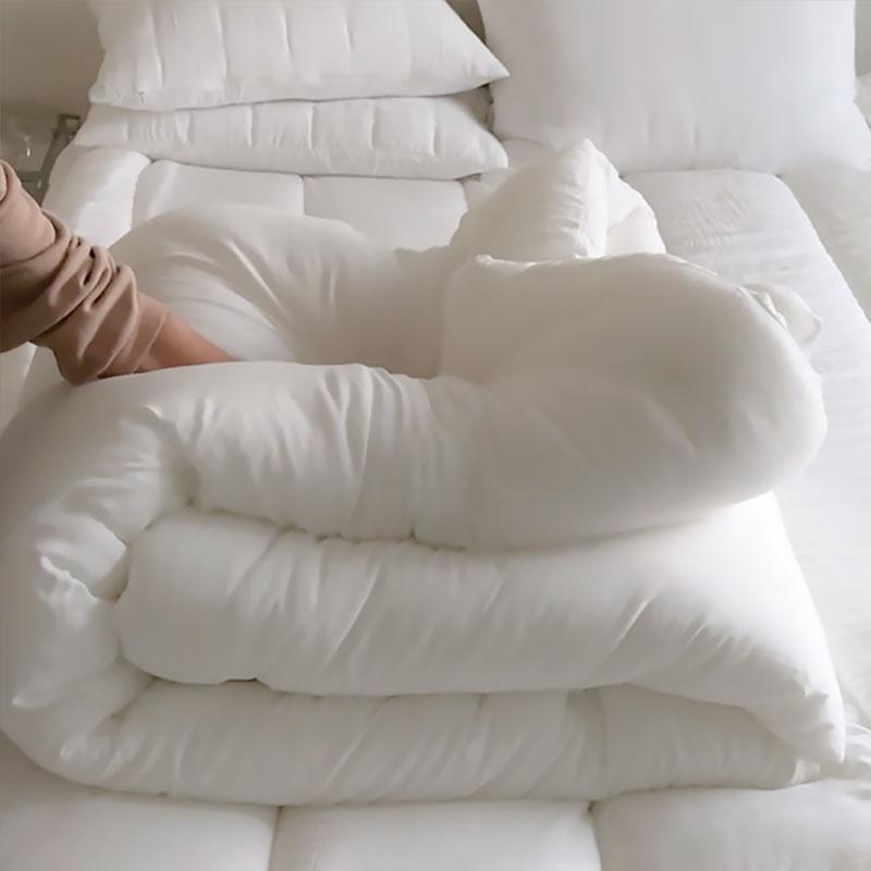 [베딩핫딜] 몰캉 프리미엄 퓨어모달100 차렵침구 (크림화이트)