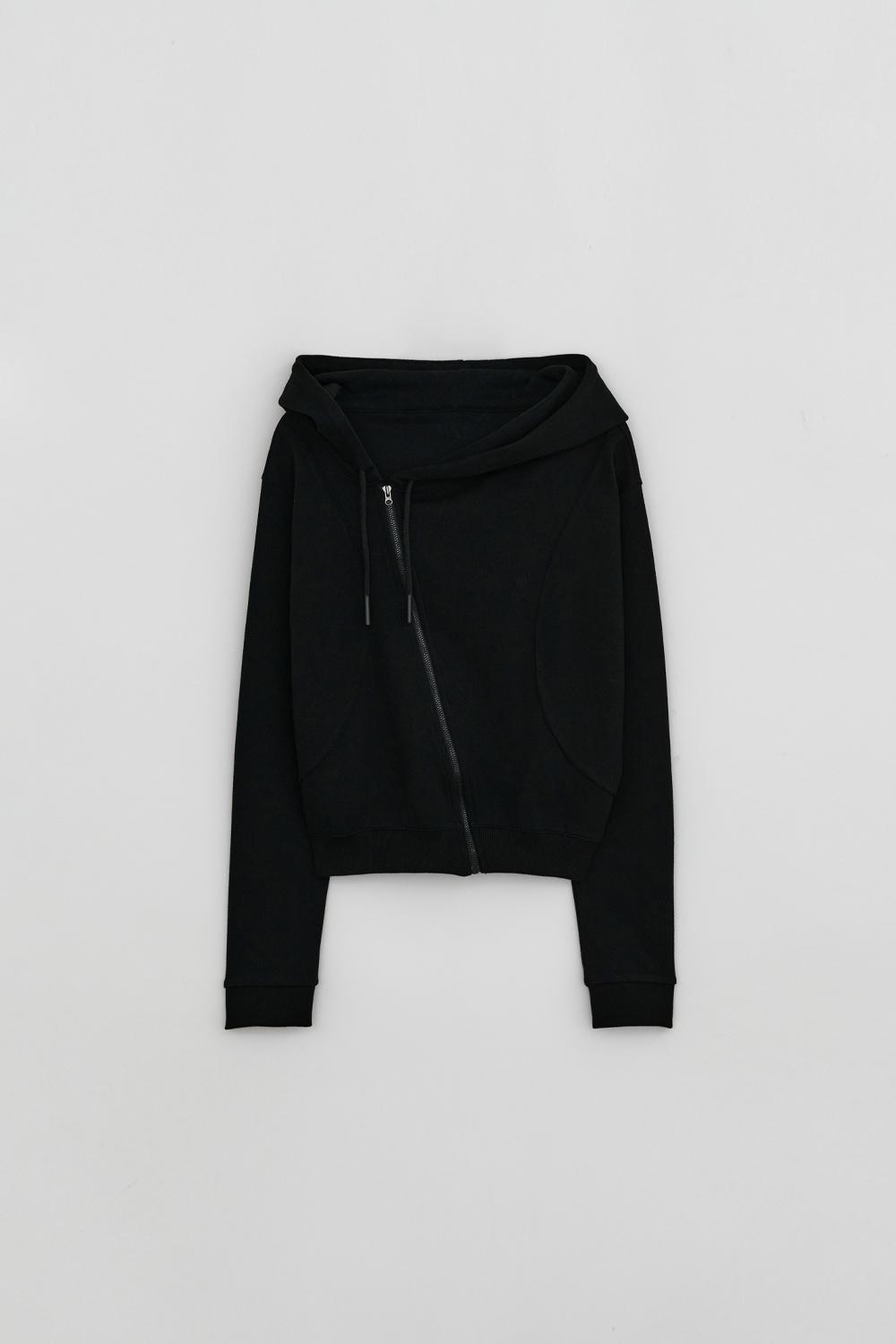 [2/26 순차출고] DIAGONAL ZIP UP HOODIE