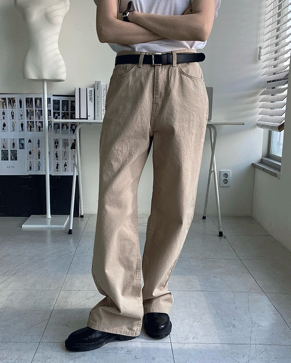 25SS 코튼 일자워싱팬츠