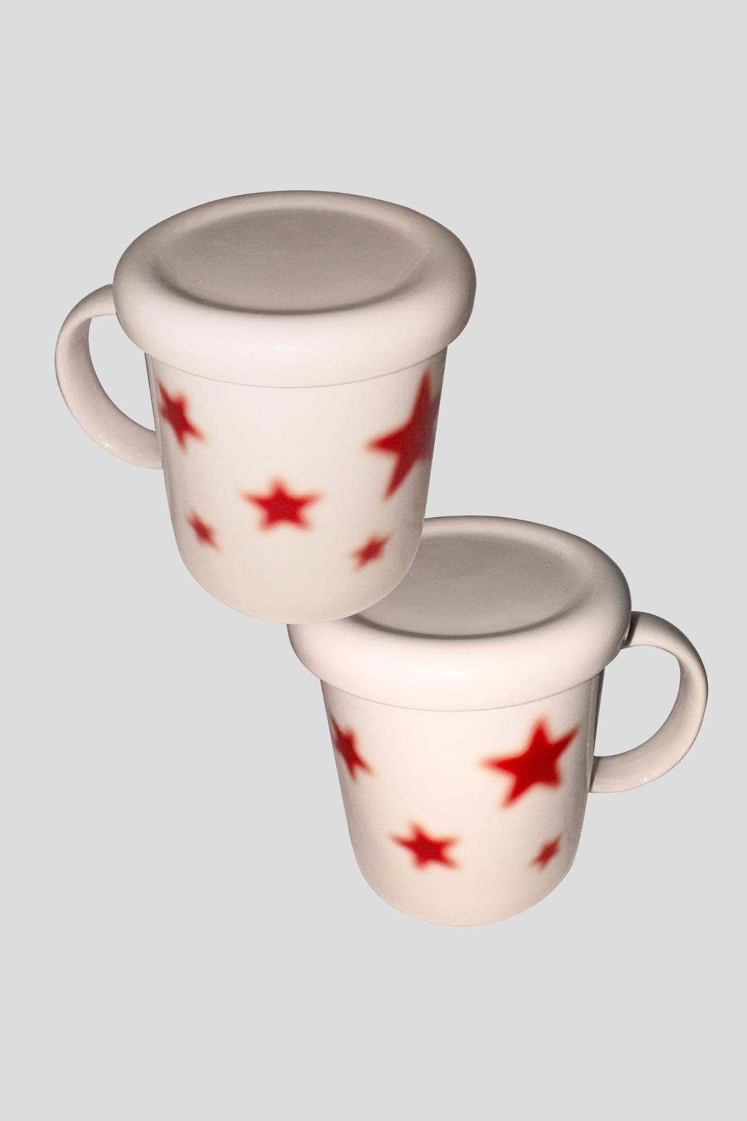 Red star simple mug