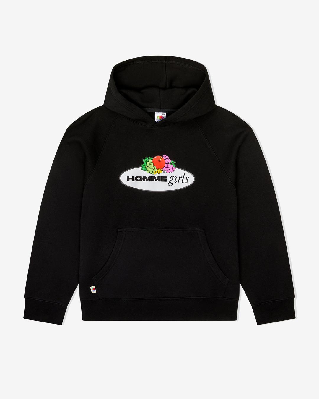 HommeGirls x Fruit Of The Loom Hoodie - XS / Black