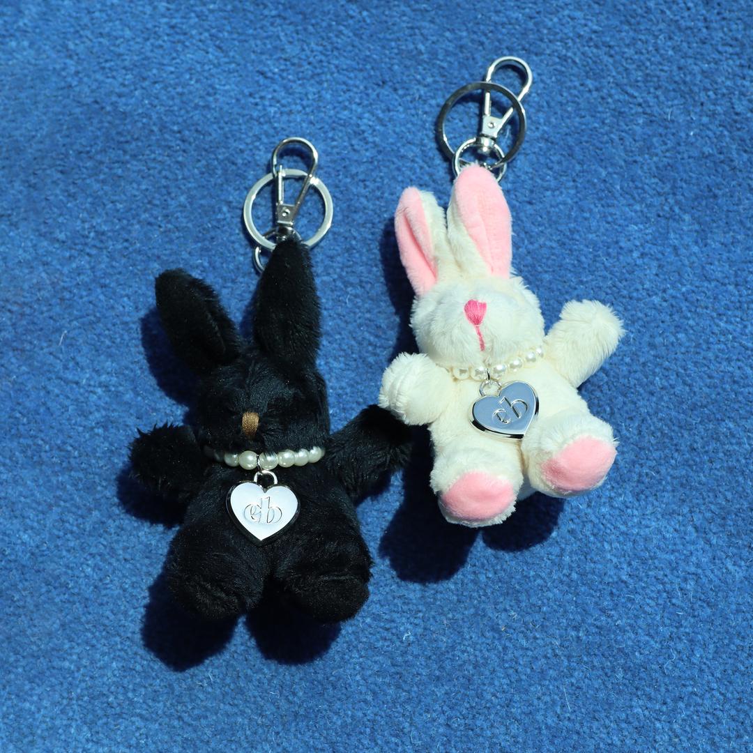 [단독] honey bunny heart key ring (아이브 장원영, 은혁 착용) 토끼 하트 인형 키링