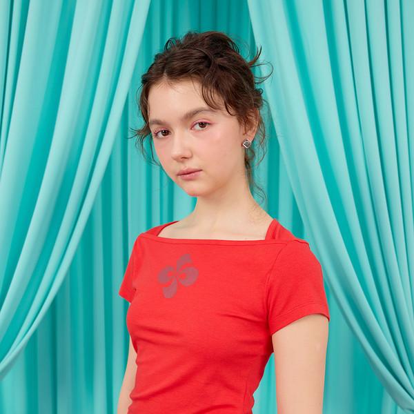 FRAME T-SHIRT / red