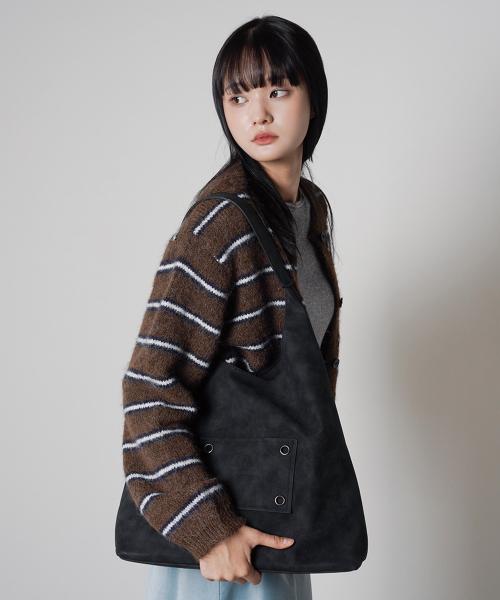 빈티지 아일렛 토트백 + 파우치 세트 (2COLOR)