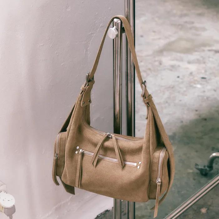 FLASH BAG / BEIGE SUEDE