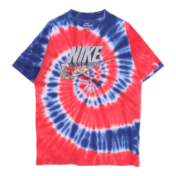 나이키 (XL)레드 블루 타이다이그래픽 반팔