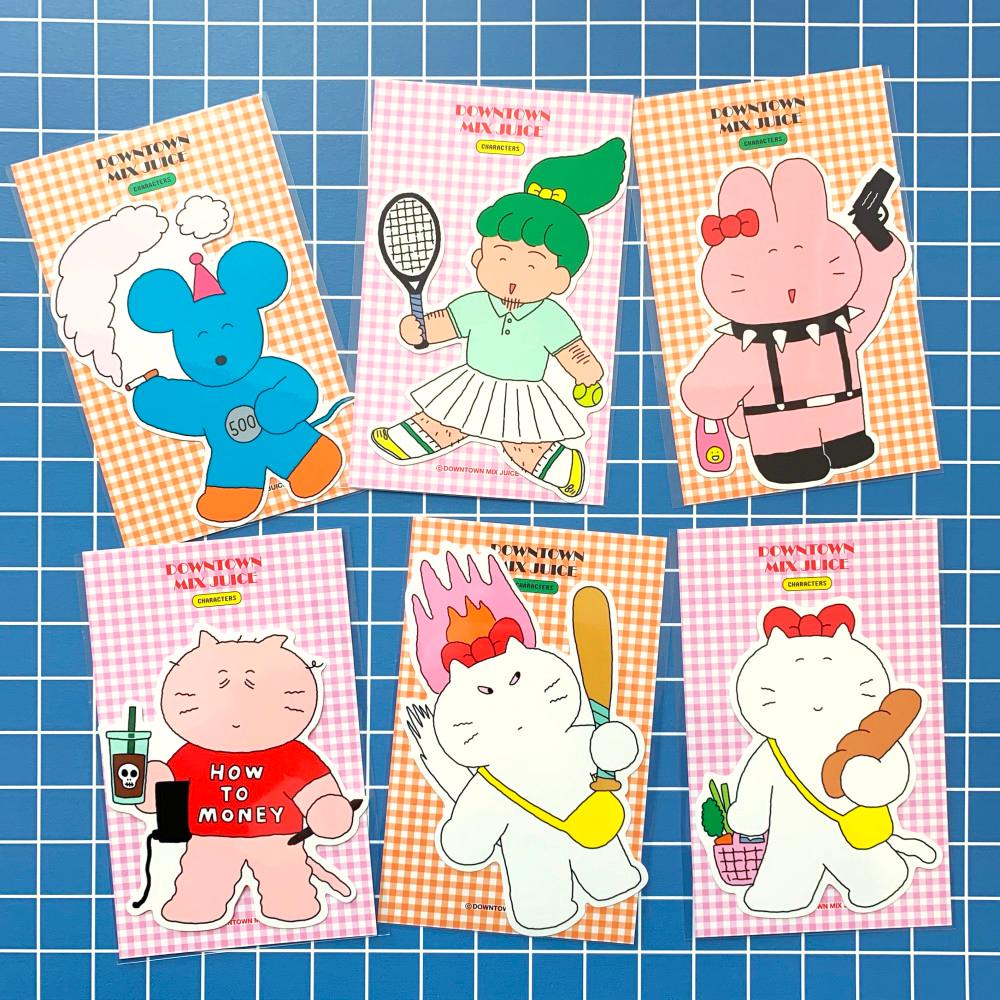 [리무버블X] 다믹주 캐릭터 빅스티커