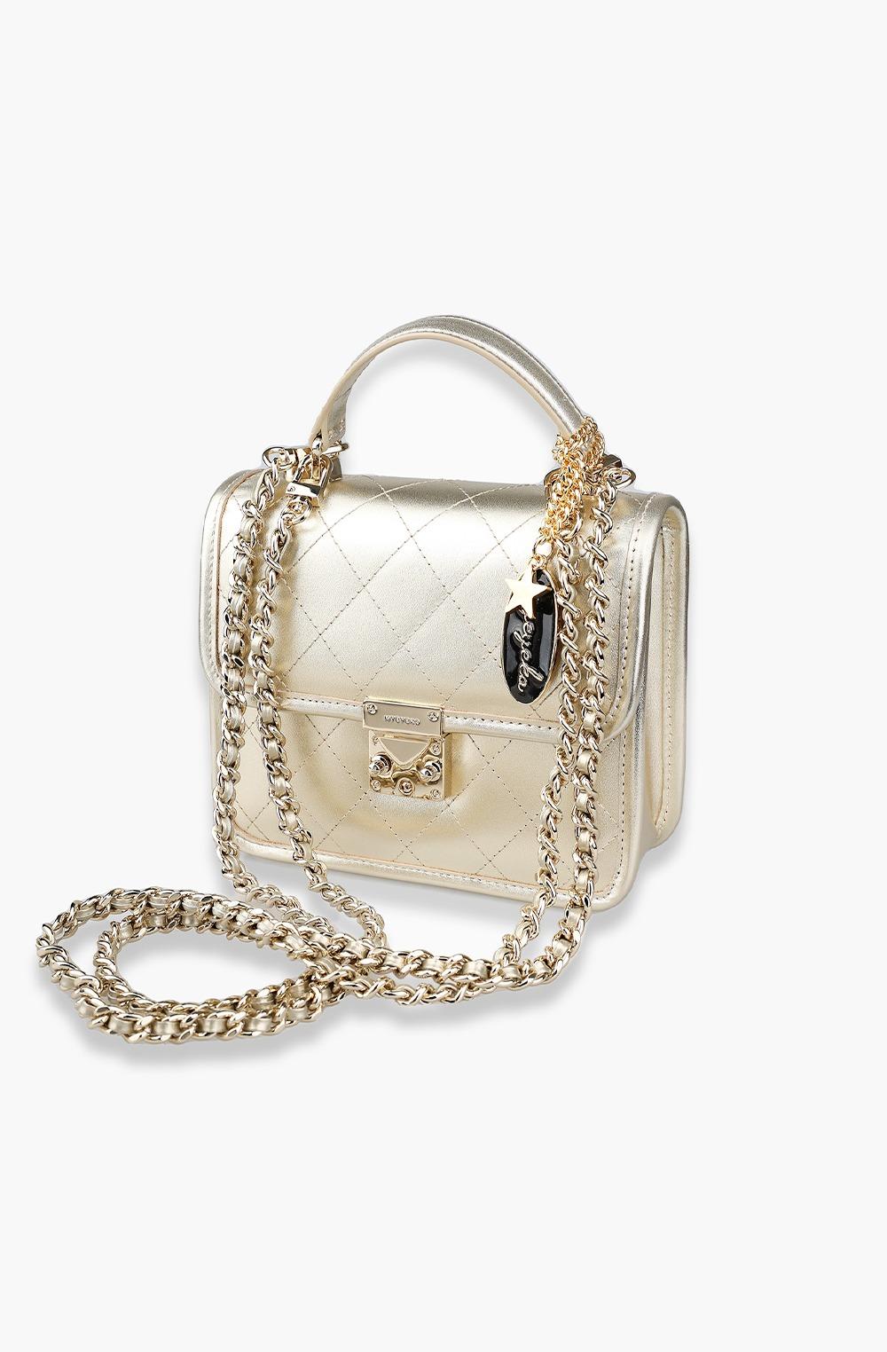 Myeyeko Exclusive Line - SOPHIA SMALL BAG (Champagne Gold)