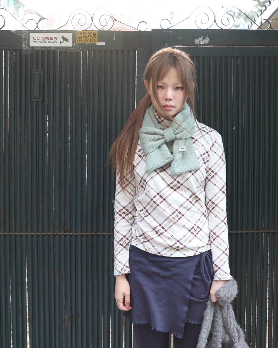 Mini ribbon muffler_green