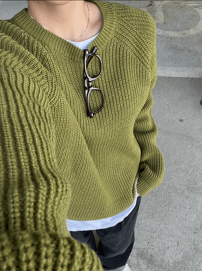 버닌 레글런 니트