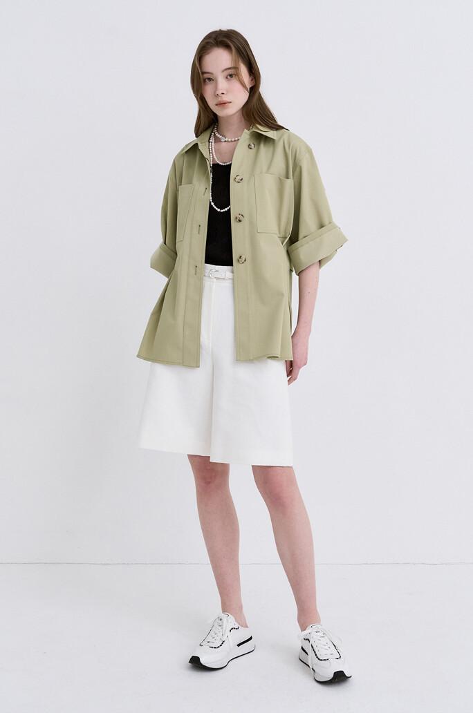 [OBZEE] 백 벨티드 버튼 자켓