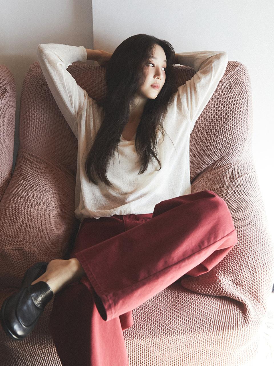 Straight Color Denim Jeans SJ6SL629_2color