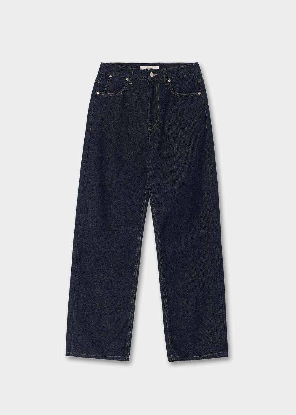 Wide denim (raw blue)