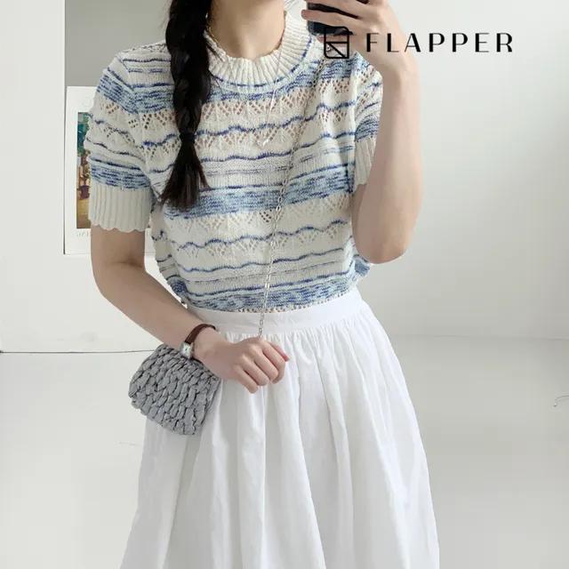 [💗1+1할인💗/FLAPPER] 펀칭스트라이프니트 FB3MKN012C