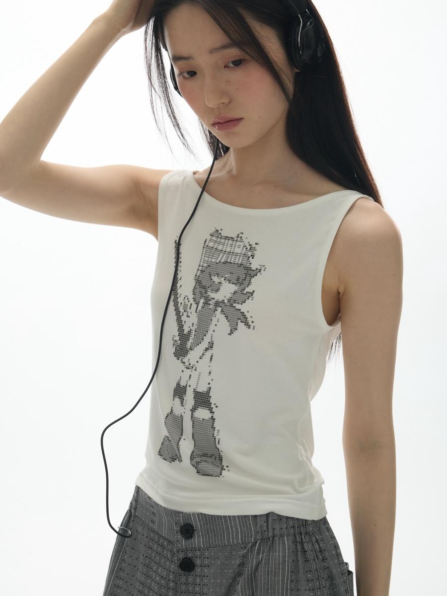 YaWhat x Coldrinks Print Swing Sleeveless