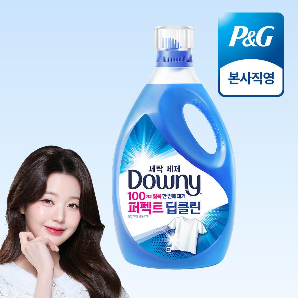 다우니 프리미엄 세탁세제 액체형 퍼펙트 딥클린 본품 2.9L 1개 