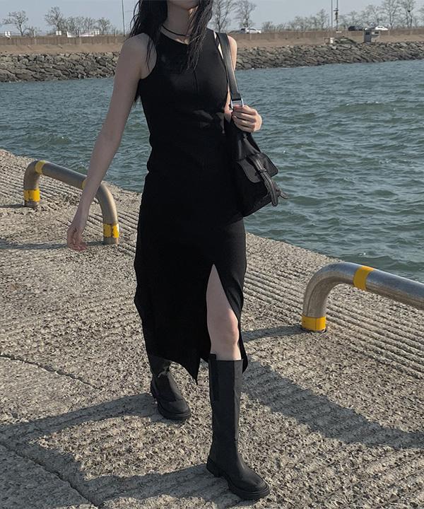 네티 롱 트임 원피스 (2color)