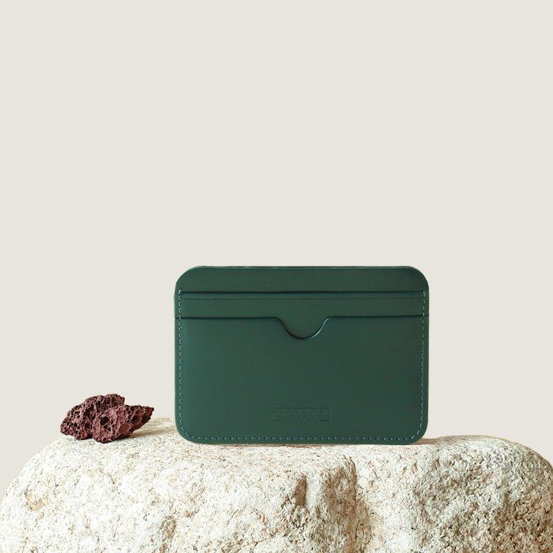 Pebble Card Wallet British Green 페블 카드지갑 브리티쉬 그린