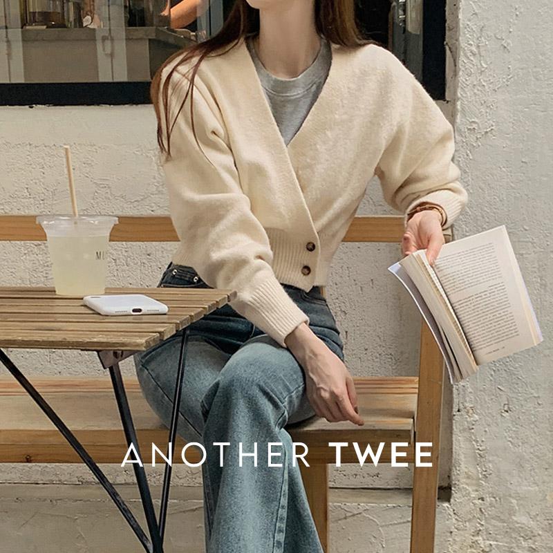 크롭랩가디건✨오늘출발🚀#제작 [tcd0364] 페이홀 랩 가디건(랩가디건,크롭가디건,버튼가디건,간절기가디건,브이넥가디건)