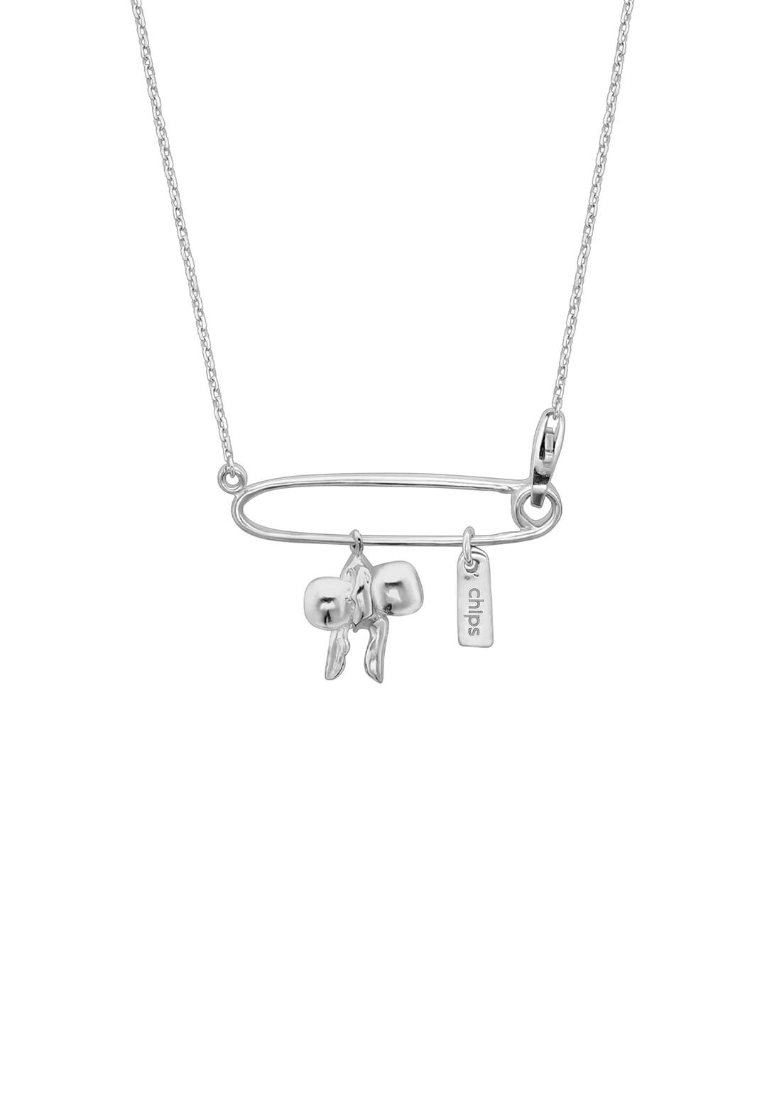 Safety pin large necklace