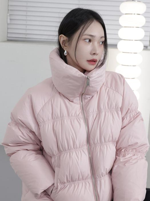 Shirring Puffer Down Jacket_3color