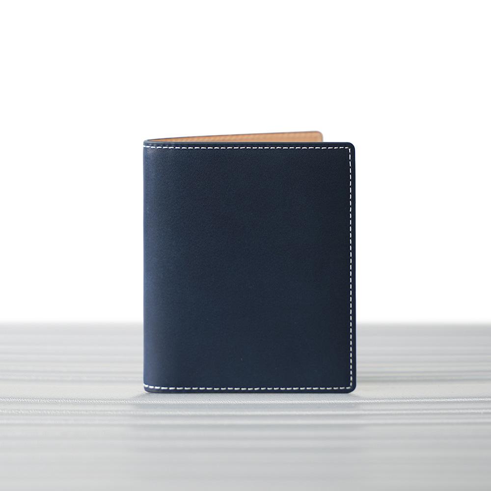 Italian Vegetable Folding Wallet Navy