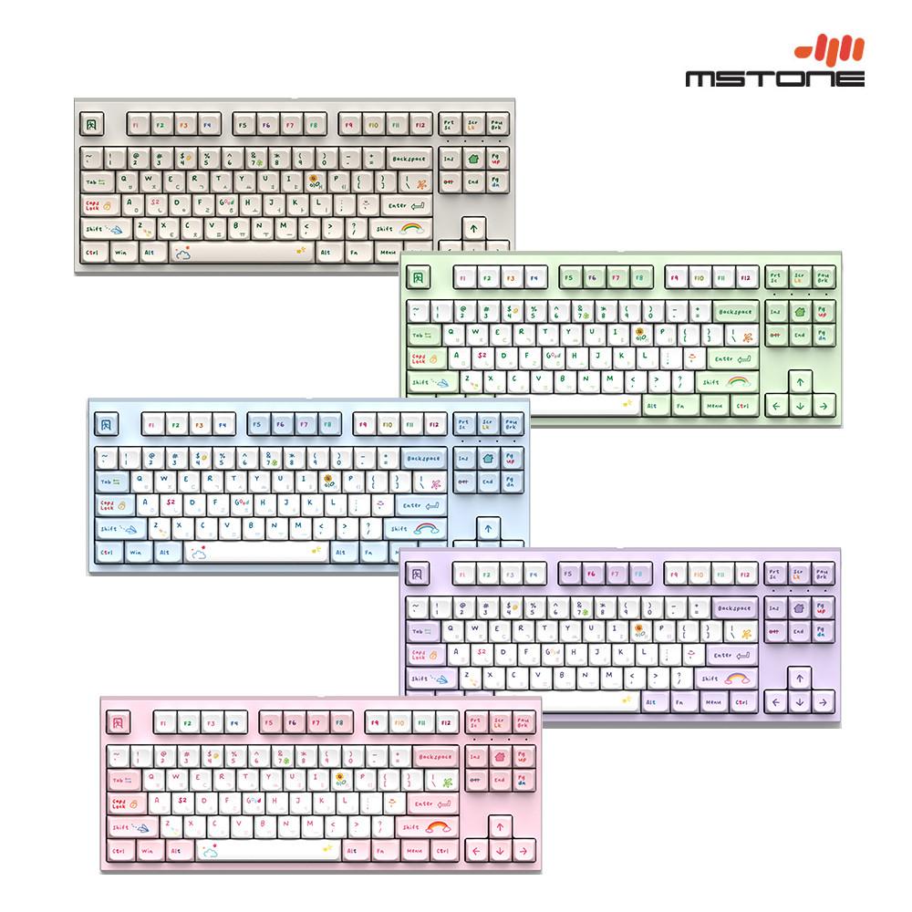 엠스톤 그루브스톤 GV8 수제윤활 크레용 GA (저소음밀키축 45g) 87키