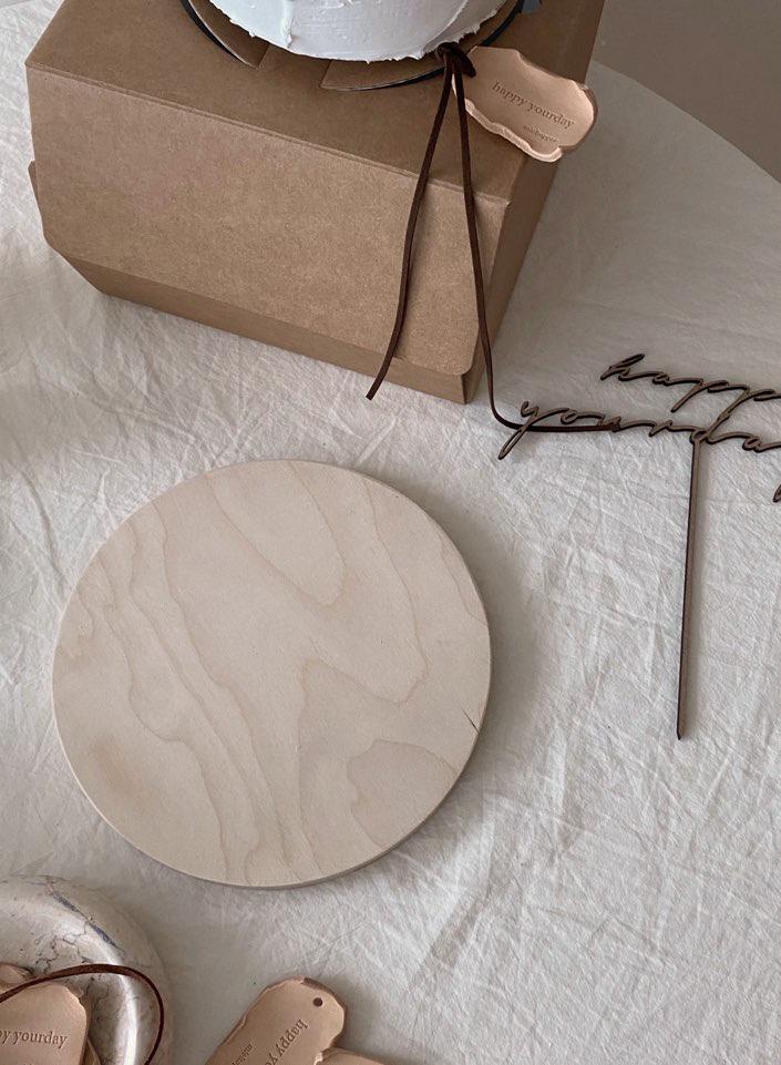 우드 케이크 스탠드 받침대 트레이 미엘토퍼