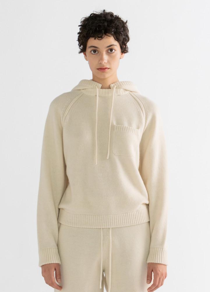 레베드보야지 Rubio Knit Hoody (Ivory)10월 20일 순차배송 / 후드탈부착