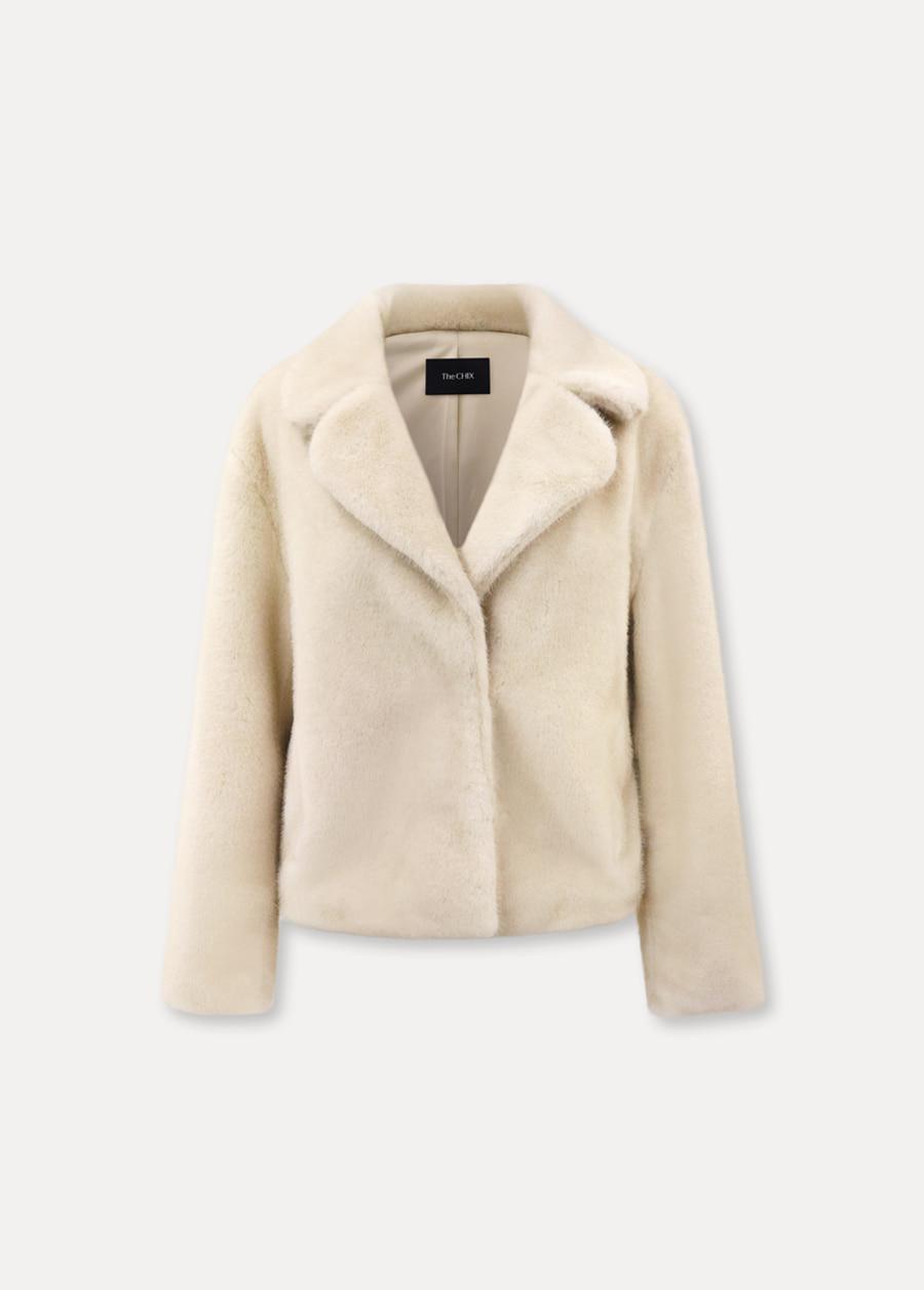 CHIXLABEL H 세린 밍크 퍼(FAUX) 자켓 -  Palomino
