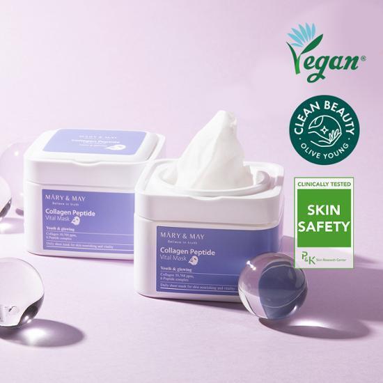 [피부탄력] 마리엔메이 콜라겐 펩타이드 바이탈 뽑아쓰는 마스크팩 30매