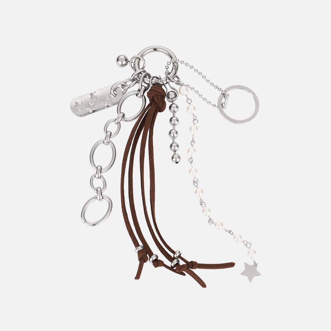 catch star key ring-silver
