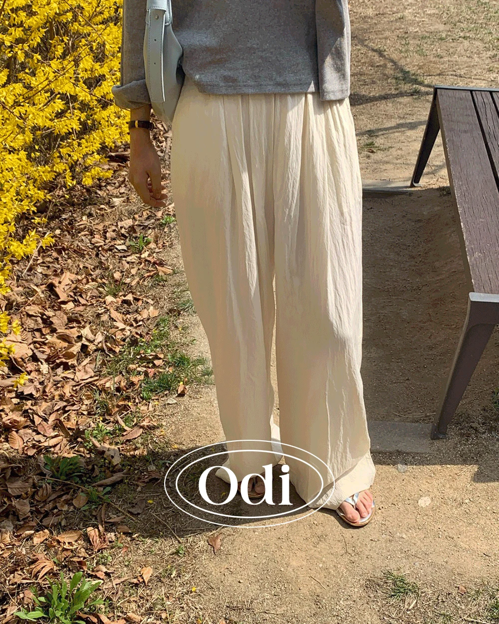 에어 와샤 와이드 핀턱 밴딩 팬츠 (5컬러)