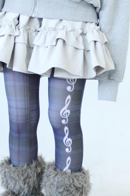 hpdp made * 𝄞 stocking (violet check)