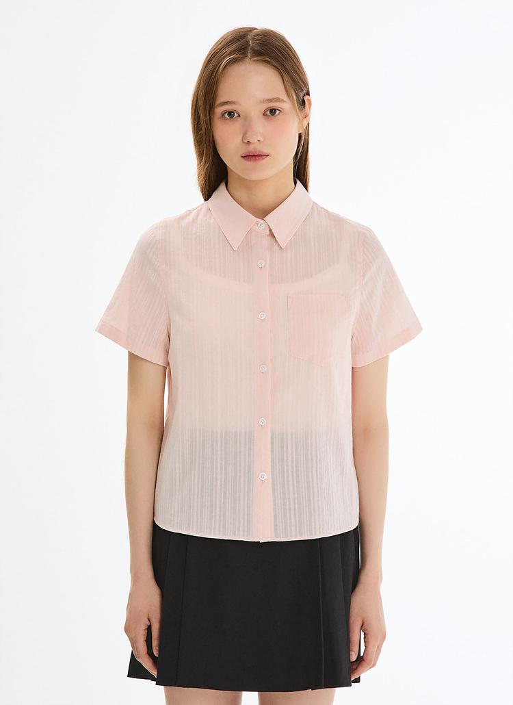 [NEW] 코튼 스트라이프 포켓 셔츠_AWWSTP21060