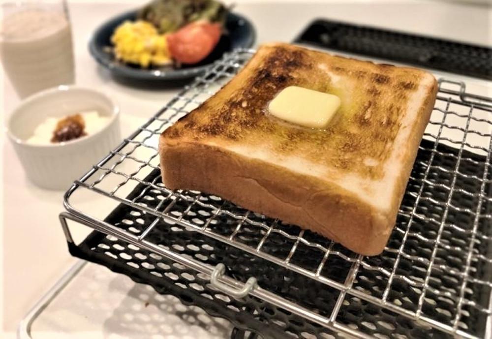 일본산 세라믹 석쇠 블랙에디션 토스트 그릴 카모메 직화 빵 떡 치즈 구이