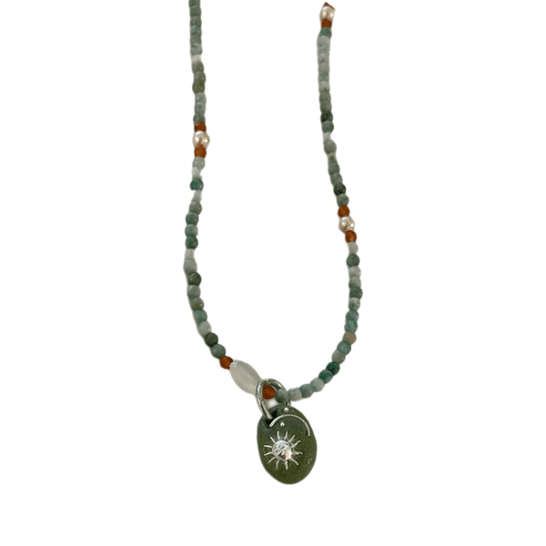 [viviflo] signiture green necklace / 비비플로 시그니처목걸이_그린