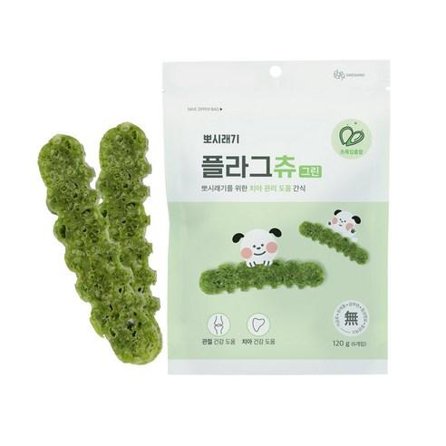 뽀시래기 플라그츄 강아지 치석제거껌 120g, 그린 관절, 120g, 1개