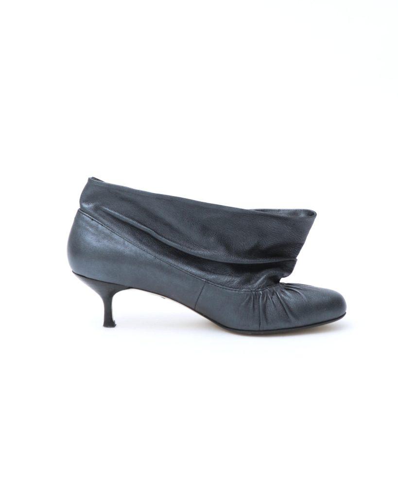 LEATHER KITTEN HEELS - Anemonia